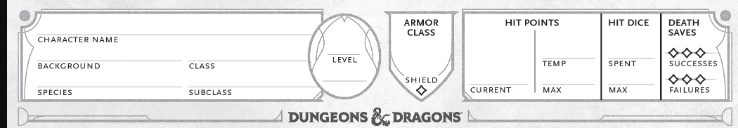image for DND Beginners guide For character sheet.